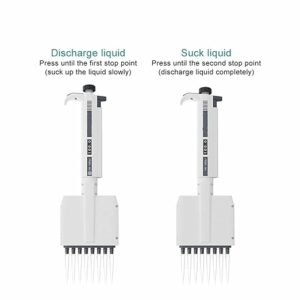 Multichannel Pipette Chemical Lab Equipment Digital Adjustable Micropipette Laboratory 8 Channels Pipette 12 Channels (Size : 8 Channels 0.5-10ul)